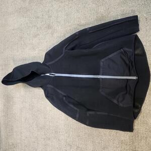 Nike Jacket Black Fleece Mesh Long Sleeve Full Zip Women’s Small Italian Edition